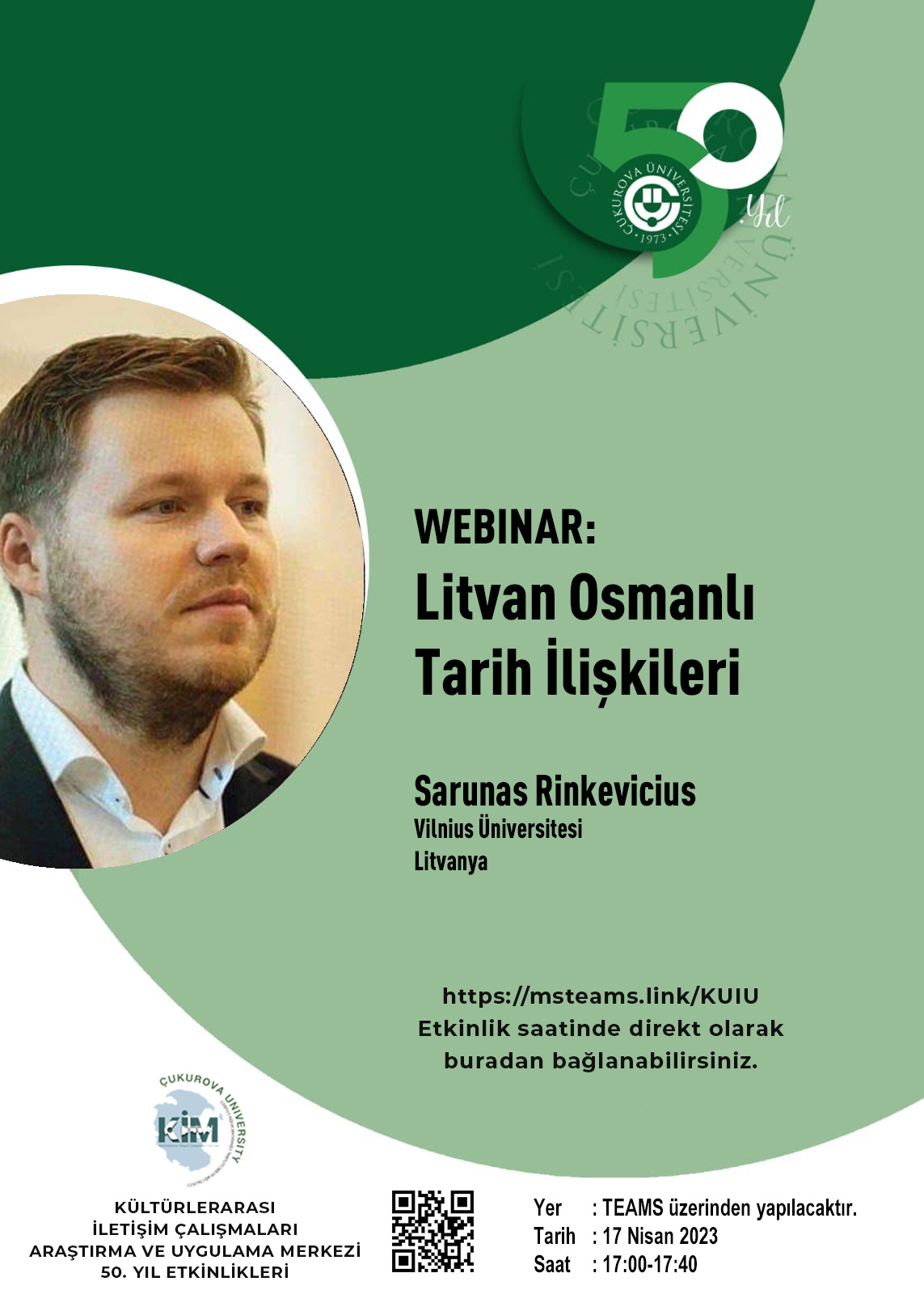 KİM Webinar: Sarunas Rinkevicius - "Litvan Osmanlı Tarih İlişkileri"