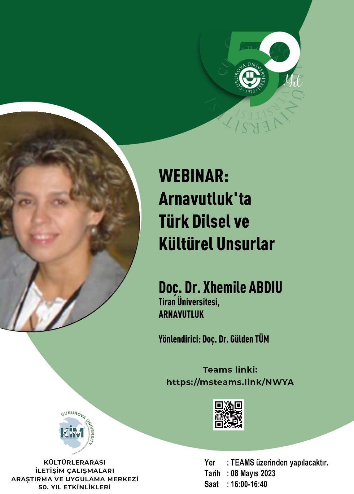 KİM Webinar: Xhemile Abdiu - "Arnavutluk'ta Türk Dilsel ve Kültürel Unsurlar"